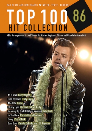 Top 100 Hit Collection Band 86 Gesang/Klavier/Keyboard/Gitarre/Ukulele Songbook