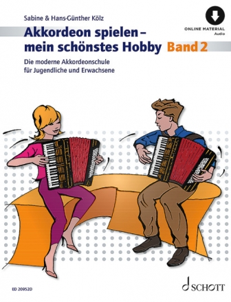 Akkordeon spielen mein schnstes Hobby Band 2 fr Akkordeon (Standardbass) (+Online Audio)