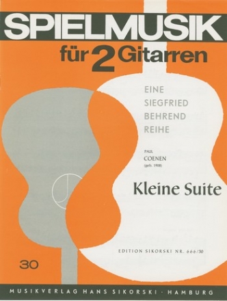 Coenen, Paul  [Bea:] Behrend, Siegfried Kleine Suite Fr 2 Gitarren Gitarre (2)