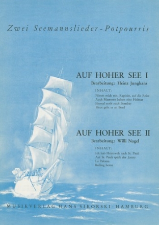 : Auf hoher See Potpourri Gesang, Klavier