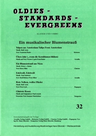 Oldies Standards Evergreens Band 32 fr Klavier und Combo Klavierpartitur und Stimmensatz