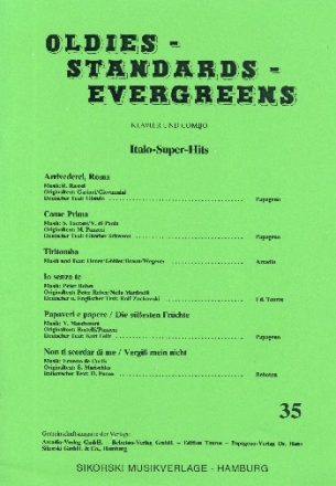 Oldies Standards Evergreens Band 35: fr Klavier und Combo Klavierpartitur und Stimmensatz