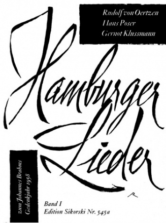 Hamburger Lieder Band 1 fr Gesang und Klavier