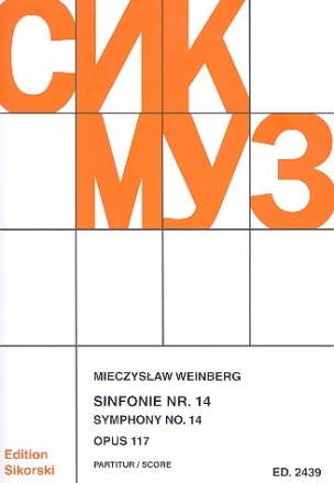 Sinfonie Nr.14 op.117 fr Orchester Studienpartitur