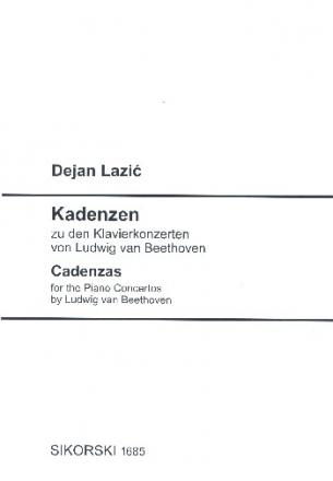 Kadenzen  zu den Klavierkonzerten von Ludwig van Beethoven fr Klavier