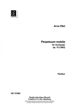 Perpetuum mobile fr Orchester Partitur