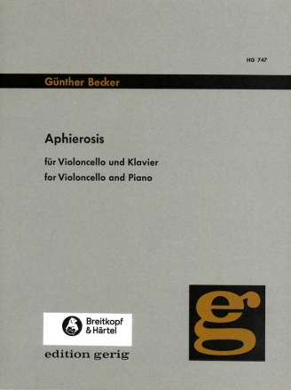 Becker, Gnther Aphierosis fr Cello und Klavier