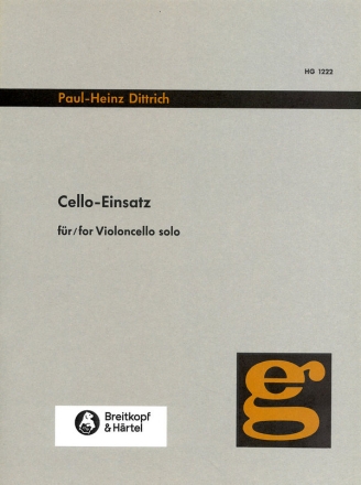 Dittrich, Paul-Heinz Cello-Einsatz fr Violoncello solo