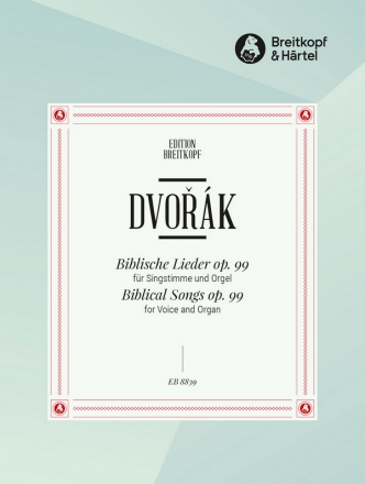 Biblische Lieder op.99 fr Gesang und Orgel (tschech/dt) Partitur