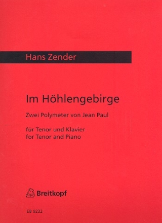 Im Hhlengebirge fr Tenor und Klavier Partitur