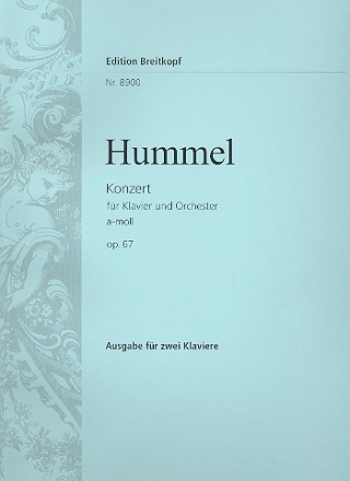 Konzert a-Moll op.67 fr Klavier und Orchester fr 2 Klaviere Partitur