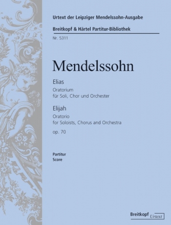 Elias op.70 fr Soli, Chor und Orchester Partitur (dt/en)