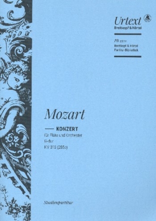 Konzert G-Dur KV313 (KV285c) fr Flte und Orchester Studienpartitur