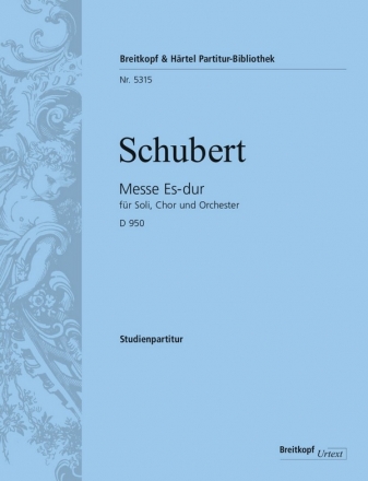 Messe Es-Dur D950 fr Soli, gem Chor und Orchester Studienpartitur