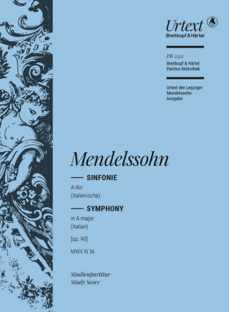 Sinfonie A-Dur Nr.4 op.90 fr Orchester Studienpartitur