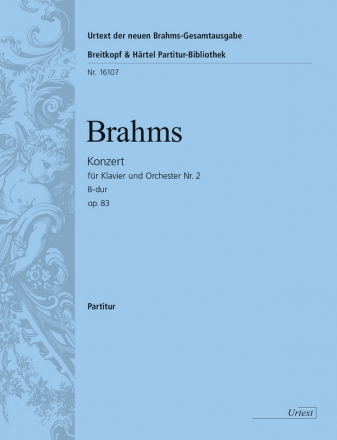 Konzert B-Dur Nr.2 op.83 fr Klavier und Orchester Partitur