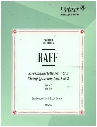 Streichquartette Nr.1 und Nr.2 fr 2 Violinen, Viola und Violoncello Studienpartitur