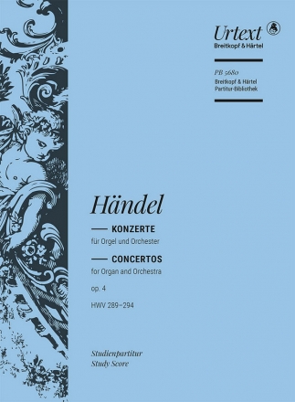 Konzerte op.4 HWV289-294 fr Orgel und Orchester Studienpartitur