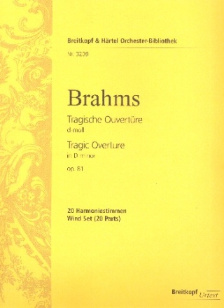 Tragische Ouvertre d-Moll op.81 fr Orchester Harmonie