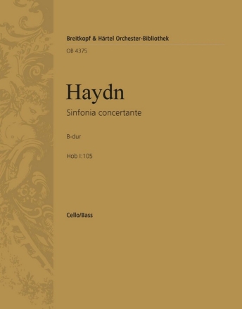 Haydn, Joseph Sinf.concertante B Hob I: 105 fr Violine, Violoncello, Oboe, Fagott und Orchester Violoncello / Kontrabass