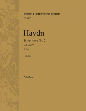 Haydn, Joseph Symphonie Nr. 6 D-dur Hob I:6 fr Orchester Violoncello / Kontrabass