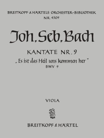 Es ist das Heil uns kommen her Kantate Nr.9 BWV9 Viola 1