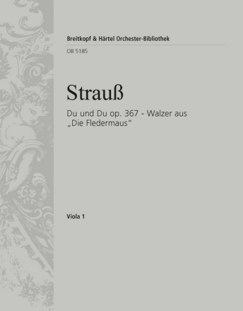 Strauss, Johann Du und Du aus op. 367 fr Orchester Viola