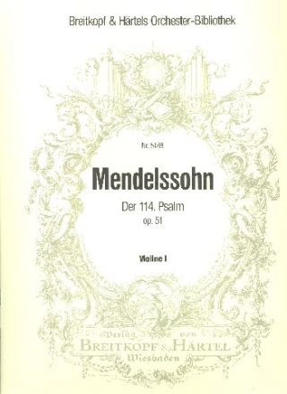 Da Israel aus gypten zog op.51 fr gem Chor und Orchester Violine 1