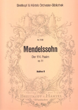 Da Israel aus gypten zog op.51 fr gem Chor und Orchester Violine 2