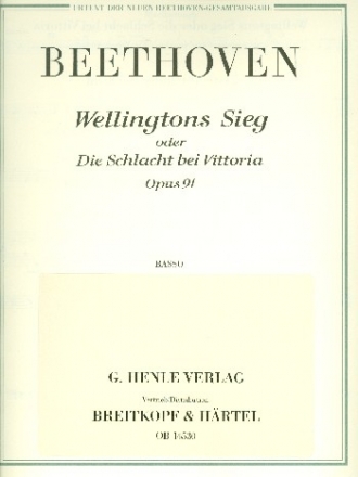 Wellingtons Sieg op.91 fr Orchester Kontrabass