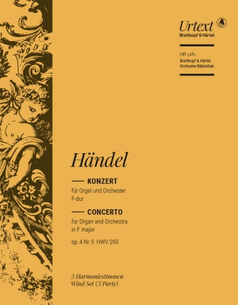 Konzert F-Dur op.4,5 HWV293 fr Orgel und Orchester Harmonie