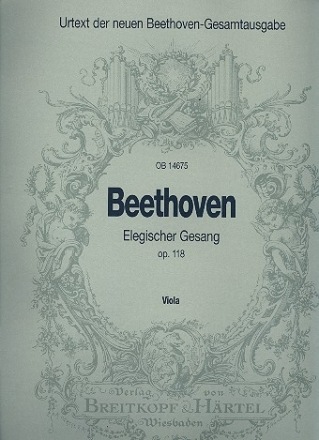 Elegischer Gesang op.118 fr gem Chor und Streicher Viola