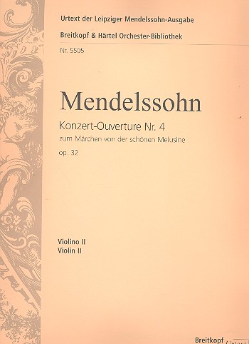 Konzert-Ouverture Nr.4 zum Mrchen von der schnen Melusine op.32 fr Orchester Violine 2