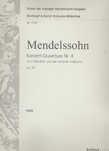 Konzert-Ouverture Nr.4 zum Mrchen von der schnen Melusine op.32 fr Orchester Viola