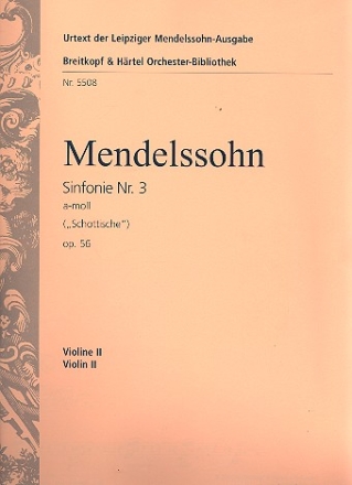 Sinfonie a-Moll Nr.3 op.56 fr Orchester Violine 2