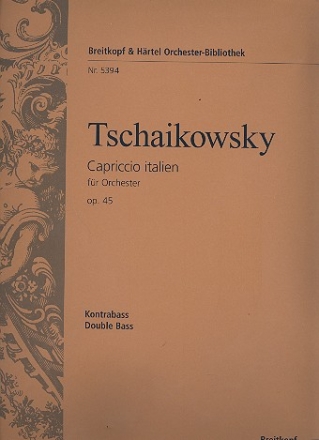 Capriccio Italien op.45 for orchestra double bass