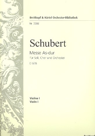 Messe As-Dur D678 fr Soli, gem Chor und Orchester Violine 1