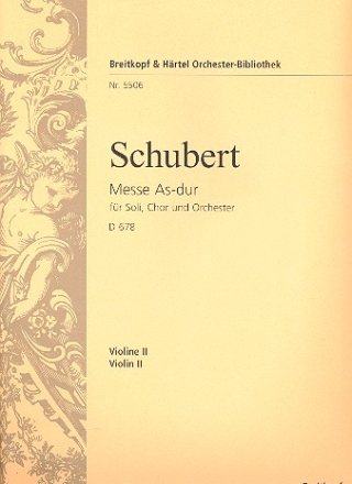 Messe As-Dur D678 fr Soli, gem Chor und Orchester Violine 2