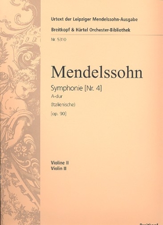 Sinfonie A-Dur Nr.4 op.90 fr Orchester Violine 2