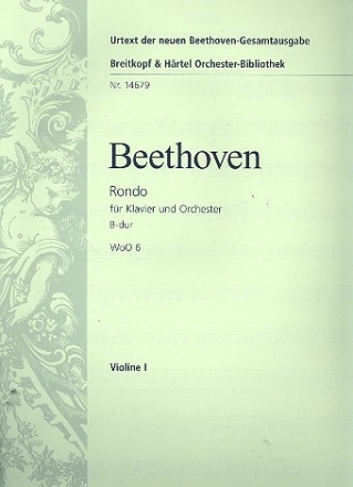 Rondo B-Dur WoO6 fr Klavier und Orchester Violine 1