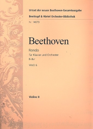 Rondo B-Dur WoO6 fr Klavier und Orchester Violine 2