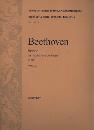 Rondo B-Dur WoO6 fr Klavier und Orchester Kontrabass