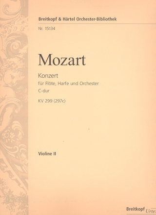 Konzert C-Dur KV299 (KV297c) fr Flte, Harfe und Orchester Violine 2