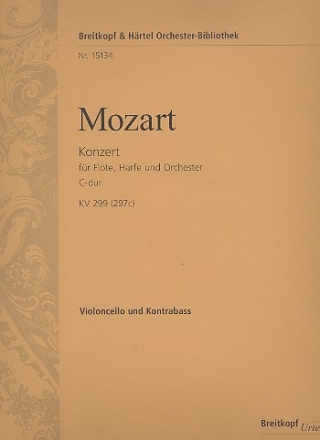 Konzert C-Dur KV299 (KV297c) fr Flte, Harfe und Orchester Violoncello / Kontrabass