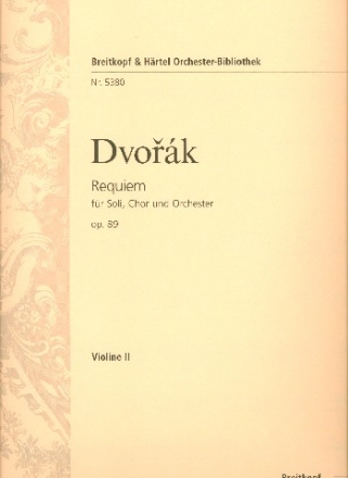 Requiem op.89 fr Soli, gem Chor und Orchester Violine 2