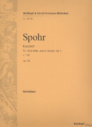 Konzert c-Moll Nr.1 op.26 fr Klarinette und Orchester Kontrabass