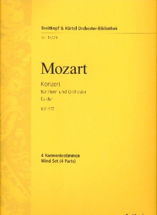 Konzert Es-Dur Nr.2 KV417 fr Horn und Orchester Harmonie