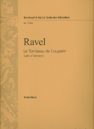 Le tombeau de Couperin fr Orchester Kontrabass