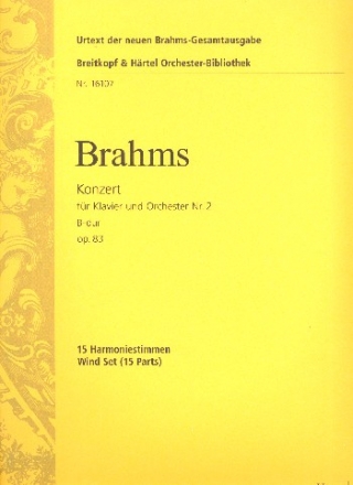 Konzert B-Dur Nr.2 op.83 fr Klavier und Orchester Harmonie