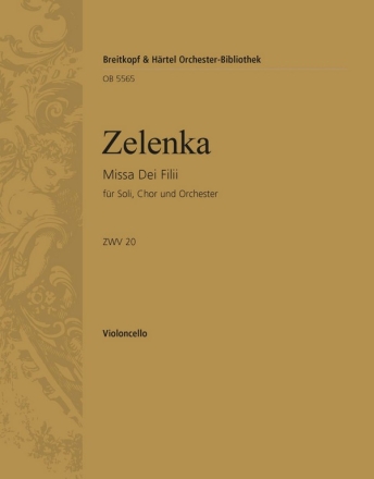 Missa dei filii ZWV20 fr Soli, gem Chor und Orchester Violoncello